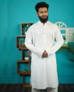 প্রিমিয়াম আদি কটন সাদা পাঞ্জাবি